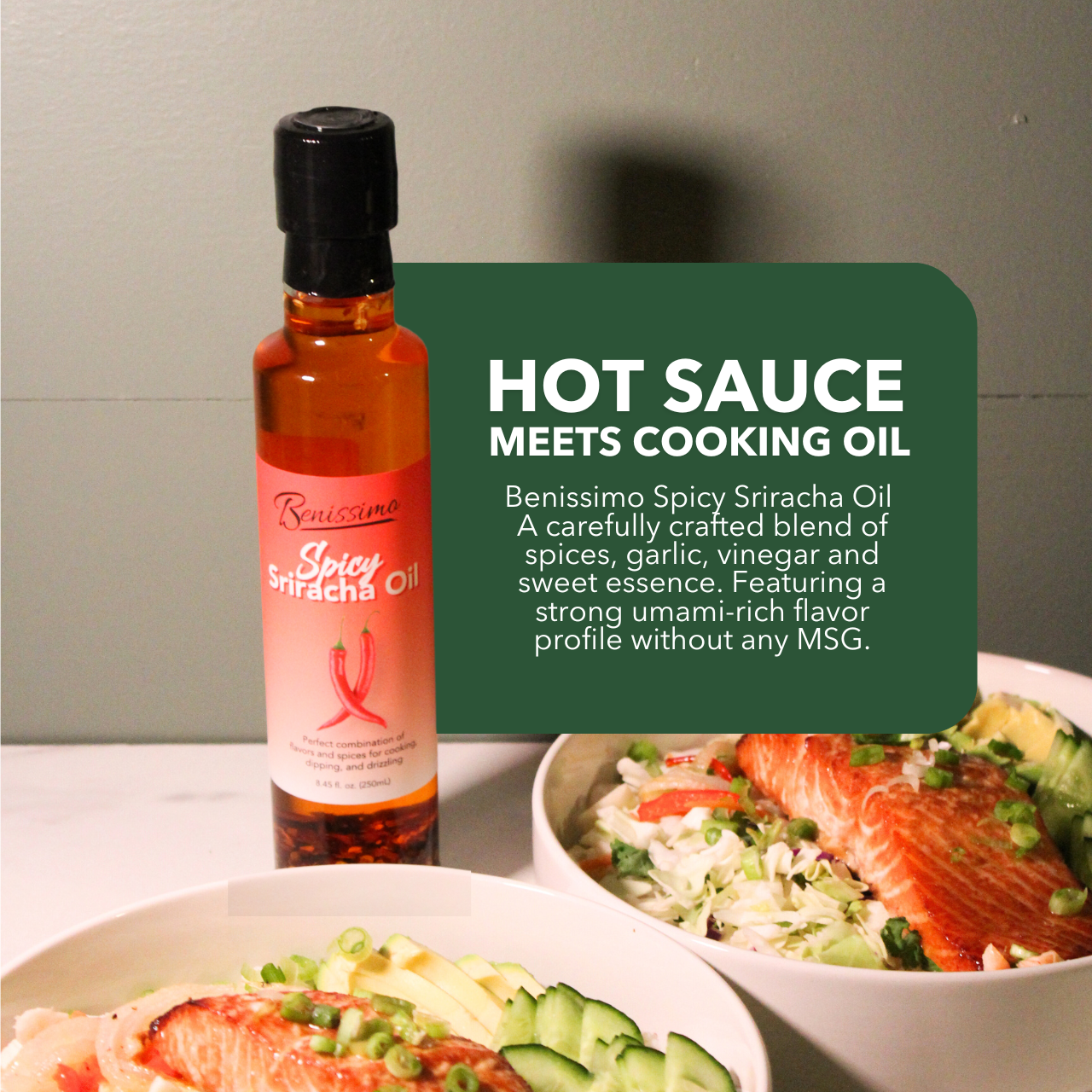 Benissimo - Wholesale Olijfolie - Sriracha Olie 8,45 oz3
