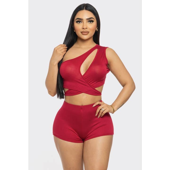 Plus Size Sexy Style Set Top and Short Pants Soft for wholesale by SEXY STAR DESIGN INC