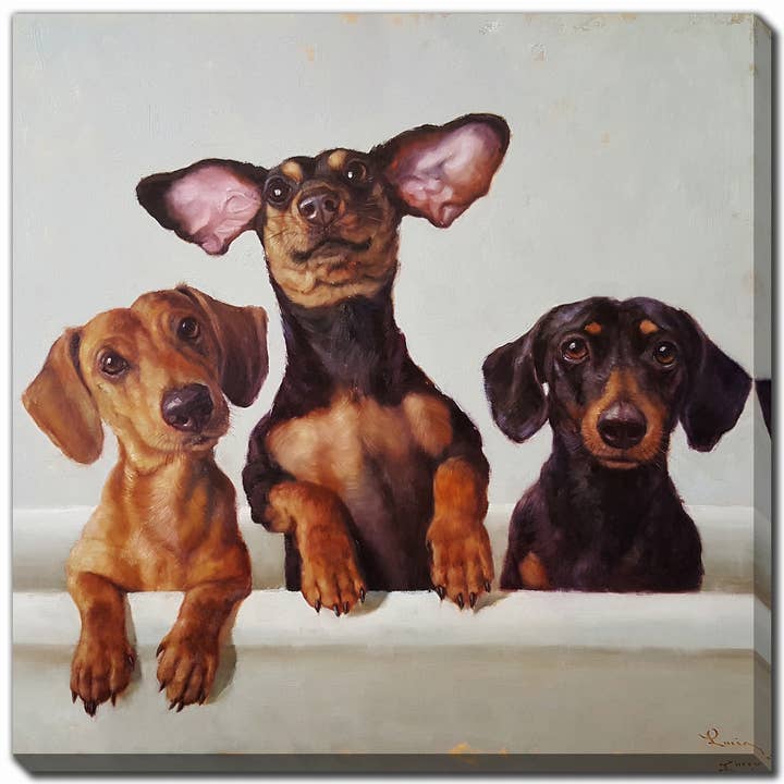 Streamline Art - Wholesale Wall Accent - 3 Amigos Printed 38x38 Canvas Wall Art