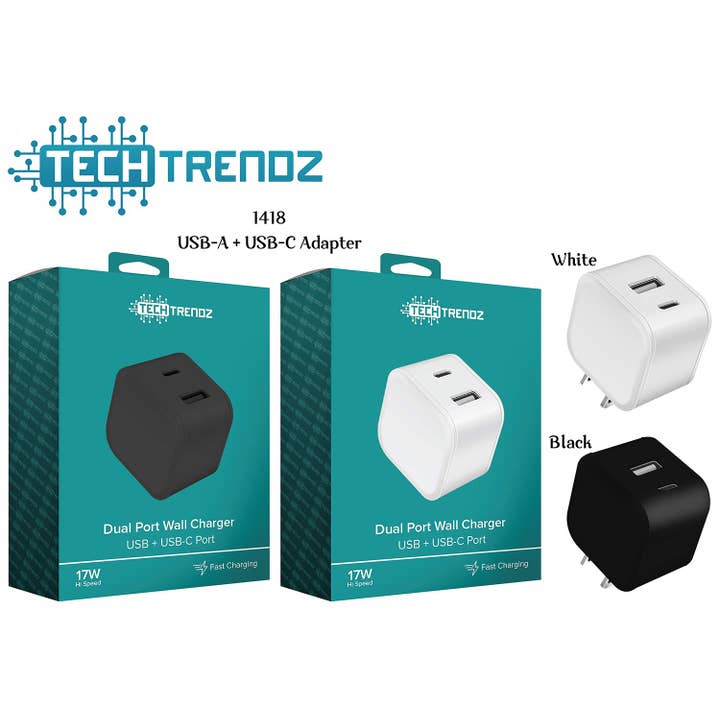 Tech Trendz - Wholesale Power Adapter - DUAL USB WALL ADAPTER2