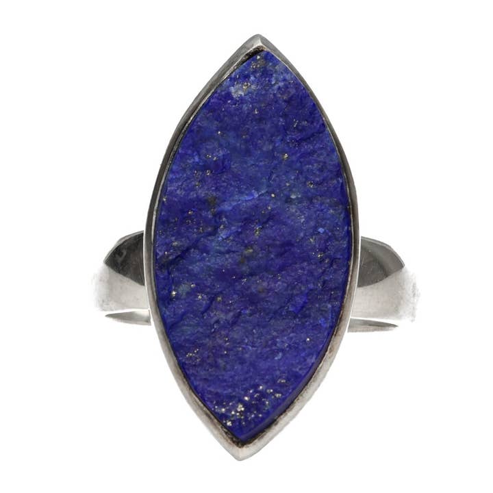 Lapis Lazuli Ring in 925 Sterling Silver (82S) for wholesale by Vives de la Cortada S.L
