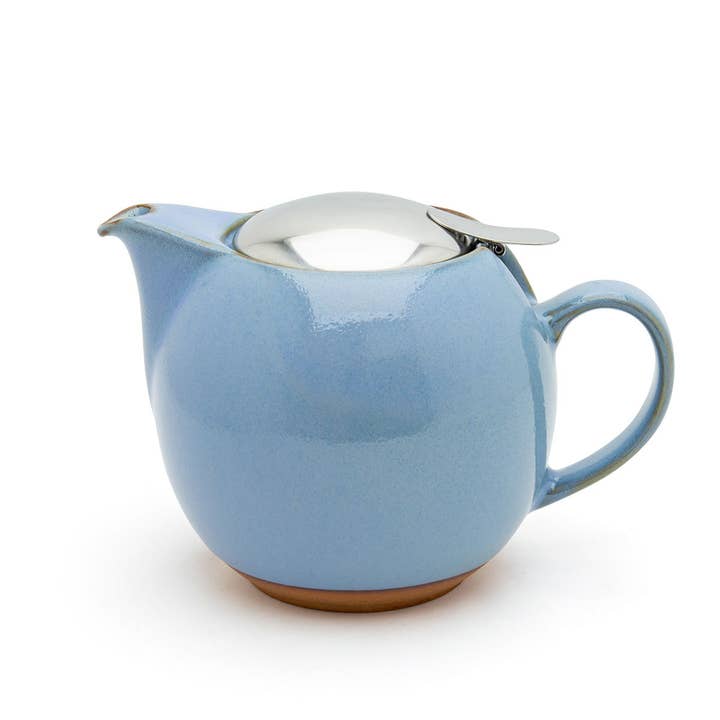 ZERO JAPAN USA - Wholesale Tea Pot - ZERO JAPAN - BEE HOUSE - ROUND TEAPOT for TWO (24 oz) - Hydrangea Blue -