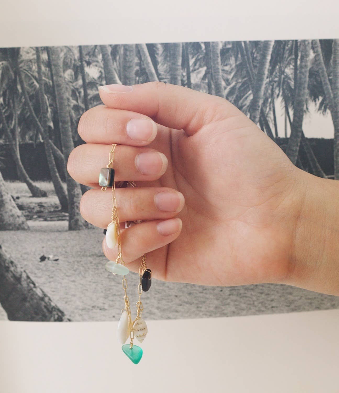 Salty But Sweet - Wholesale Charm/Dangle Bracelet - Gold Ocean Charm Bracelet2