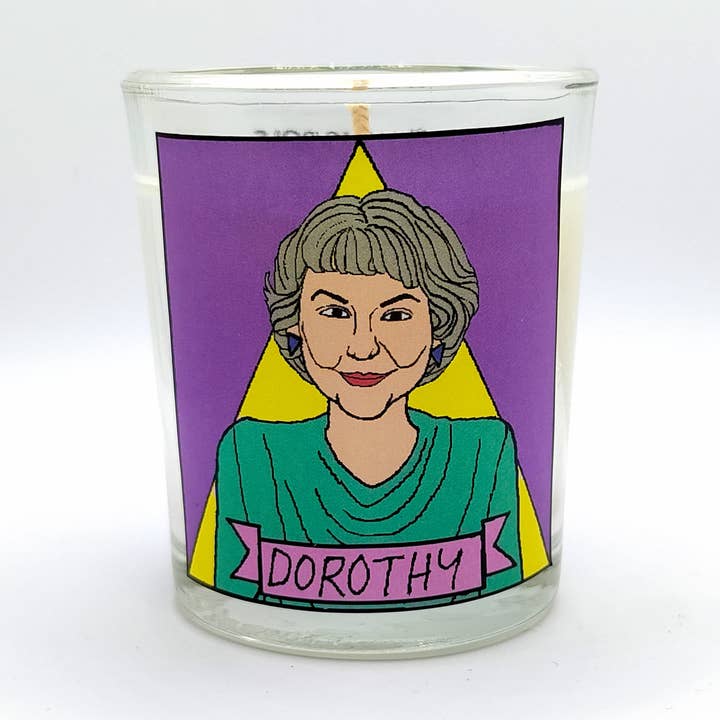 Dorothy Zpornak Glass Votive Candle for wholesale by Flaming Idols