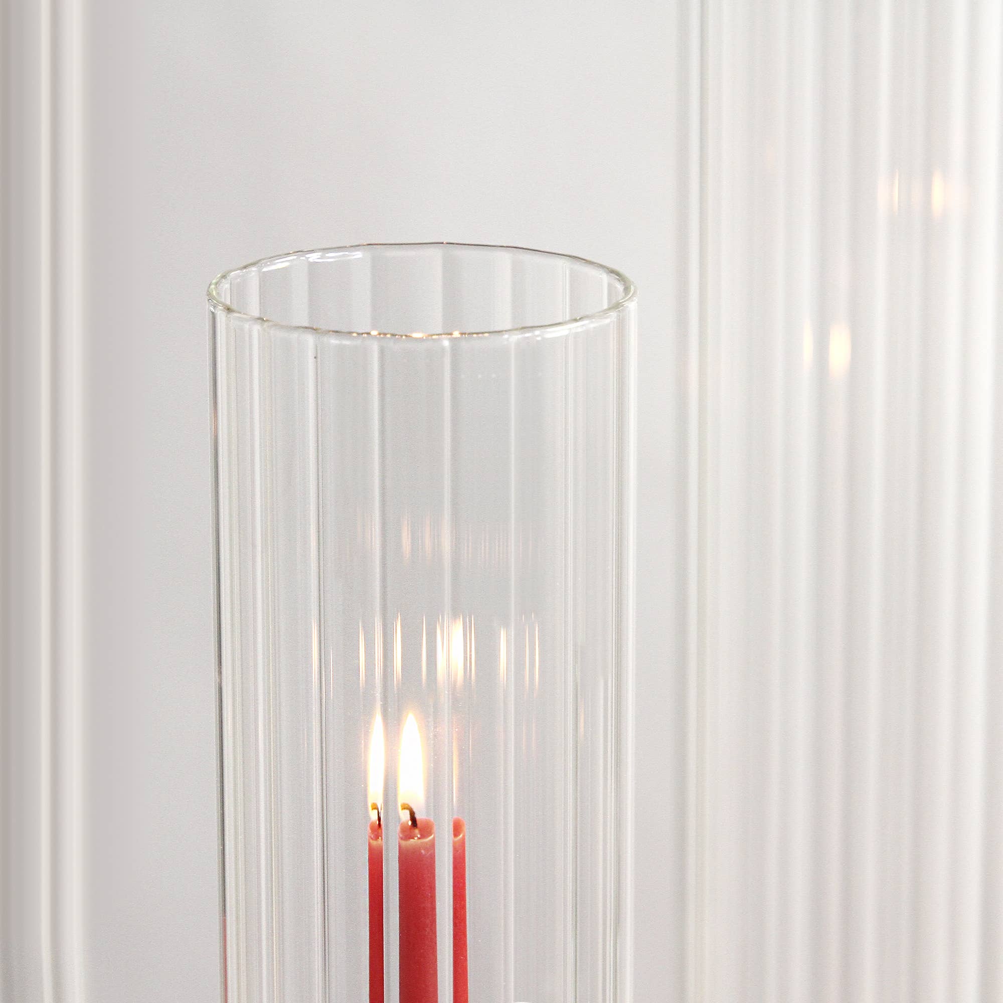 Claro Chaminé de Vidro Plissada (A-20" x D-4") para venda a revendedores na Faire8