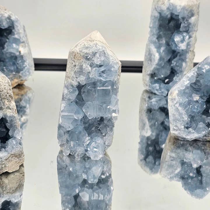 Distinction Crystals - Wholesale Spiritual Stone/Crystal - Celestite Crystal Towers / Prisms 600-700g2