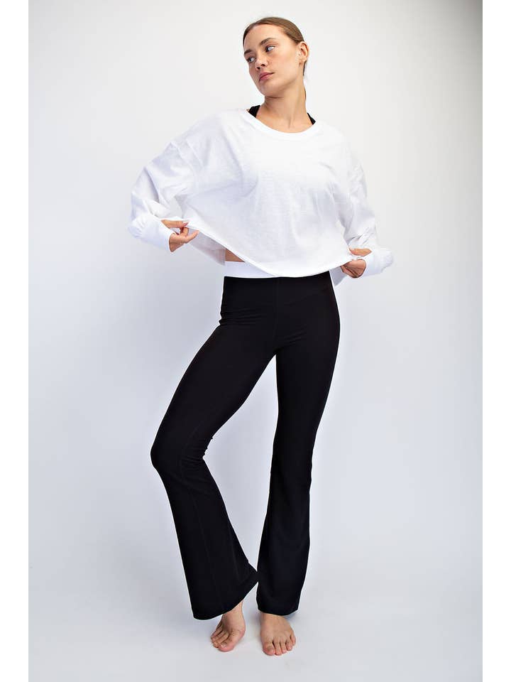 Rae Mode - Wholesale Lounge Top - Women's - COTTON SLUB OPEN BACK LONG SLEEVE TOP3