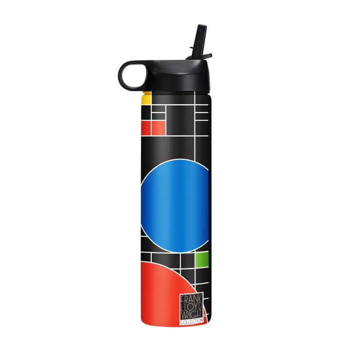 24 oz Wasserflasche - Frank Lloyd Wright "Coonley Playhouse" für den Großhandel von RainCaper