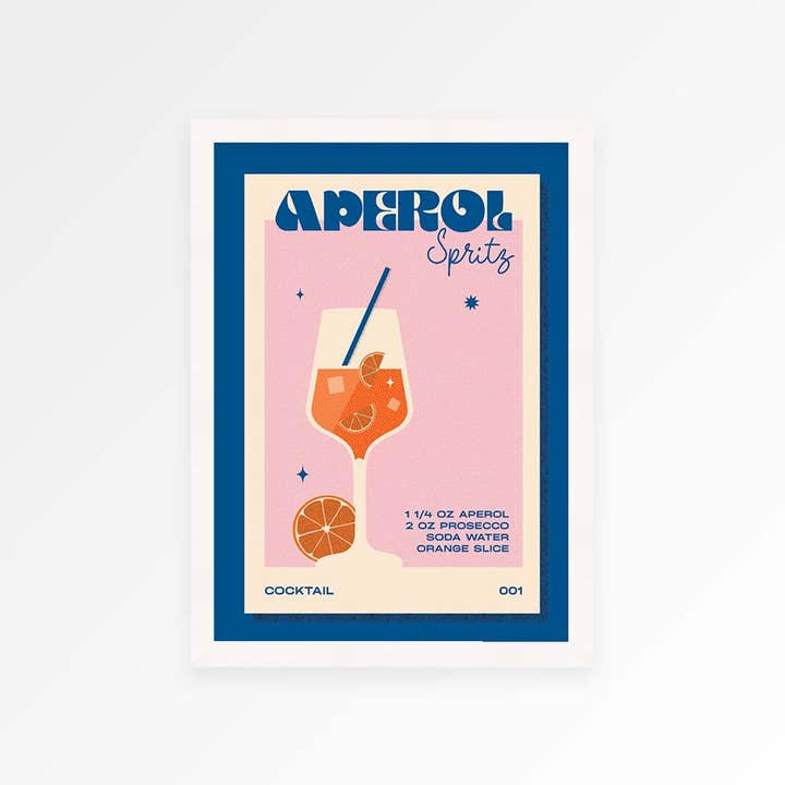 Proper Good - Wholesale Kunstprint - Retro Aperol Spritz print9