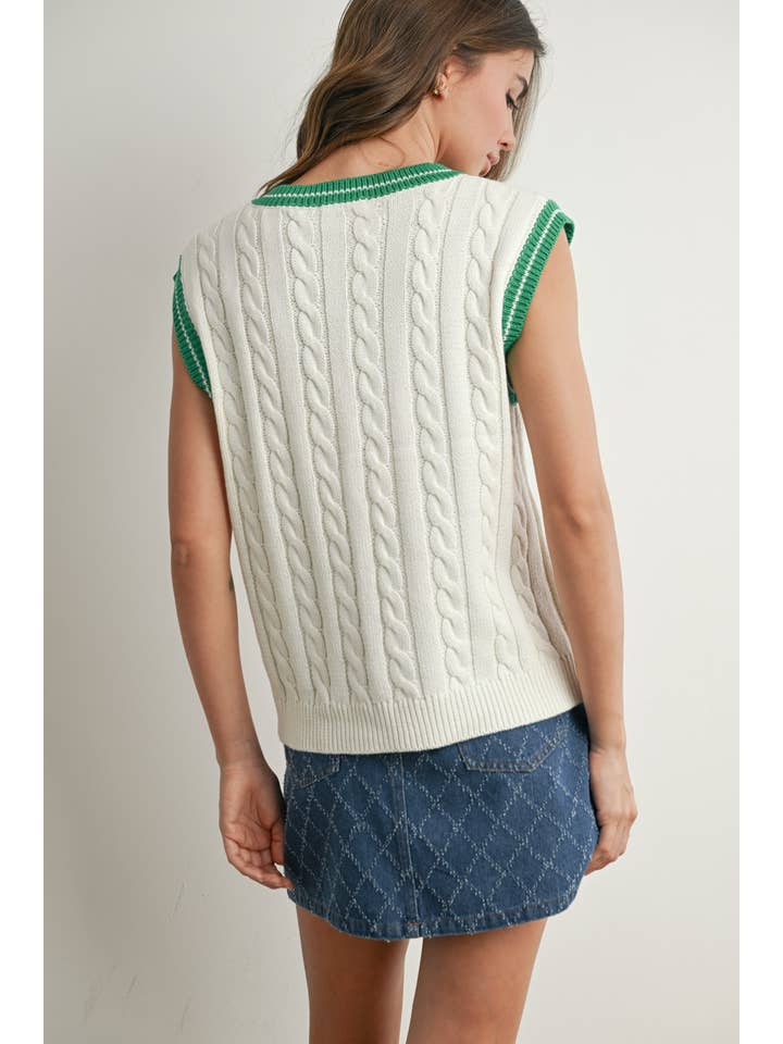 BUTTERMELON - Wholesale Sweater Vest - Women's - Knitted Sweater Vest - BMW7708
