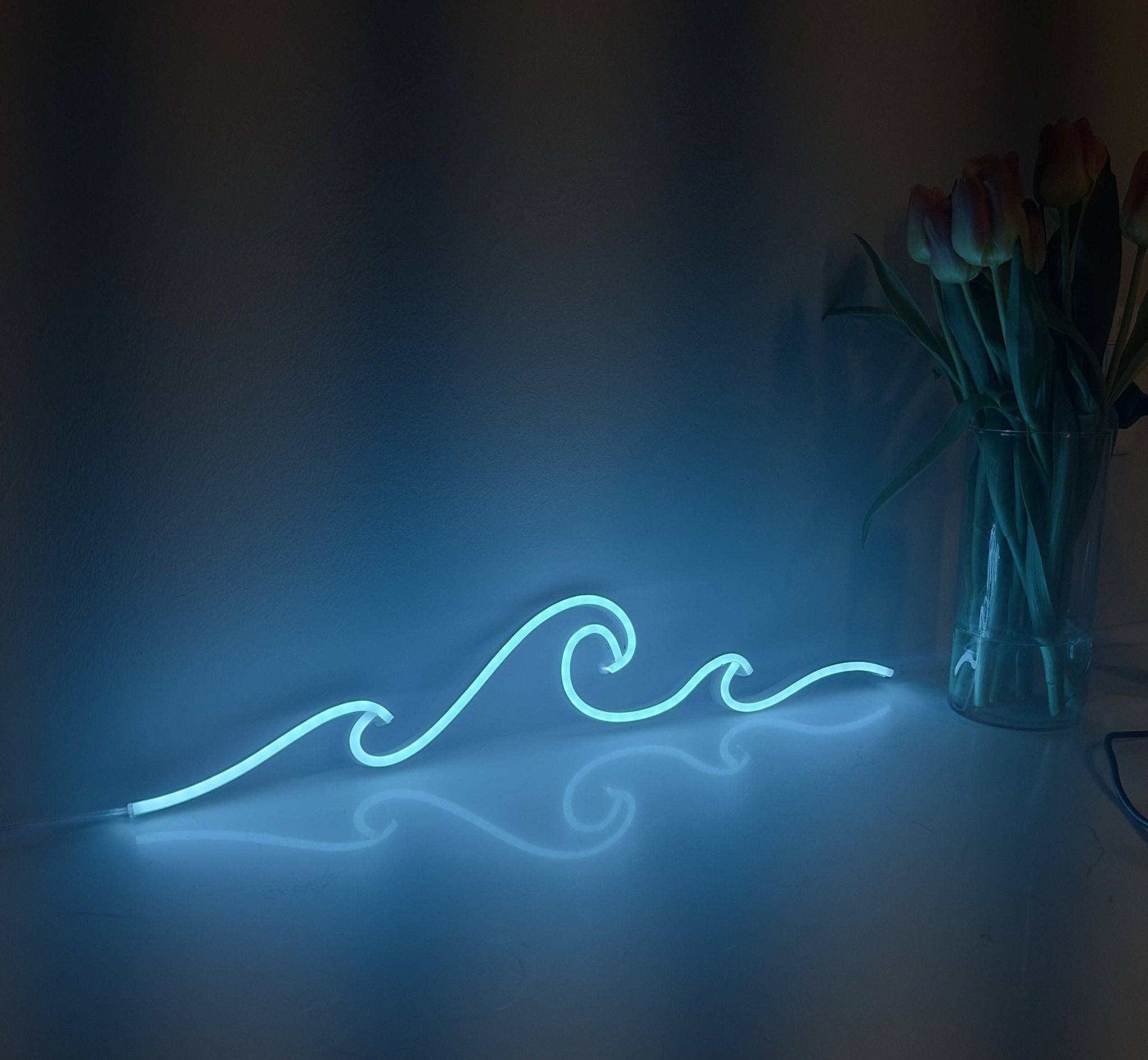 CityNeon - Wholesale Neon Sign - Ocean Wave Neon Sign - Sea LED Neon Light - Water Nature Bedside Custom Lamp - Bedroom Nursery Wall Decor0