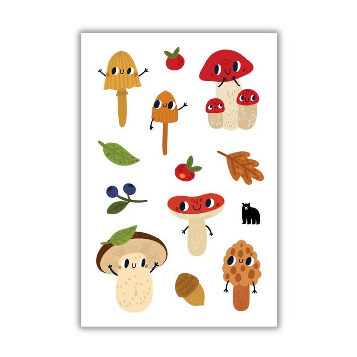 Funghi carini per la vendita all'ingrosso da parte di Four Bears Sticker Club