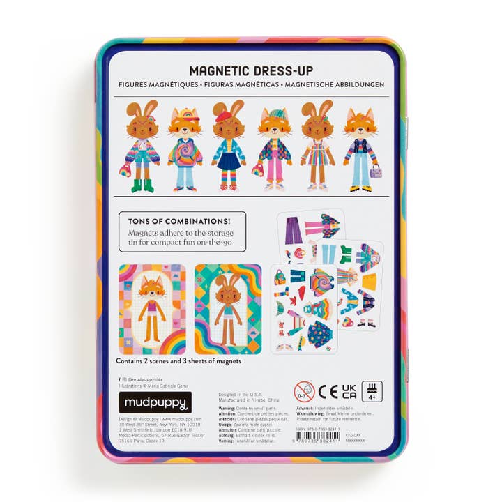 Chronicle Books - Wholesale Toy Set - Kids - Rainbow Fashion Magnetic Dress-Up1