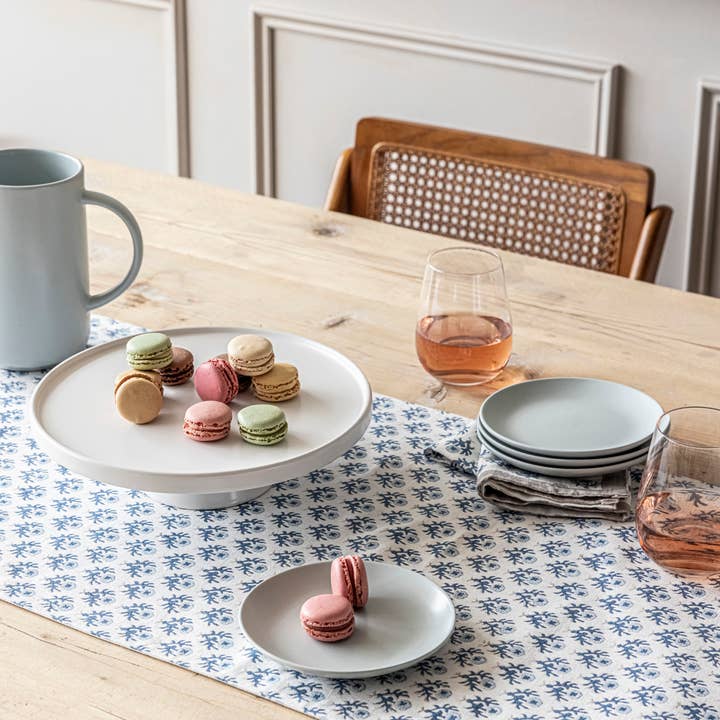 over&back - Wholesale Table Runner - Hand-Blocked Table Runner Floral Patterns 18x10829