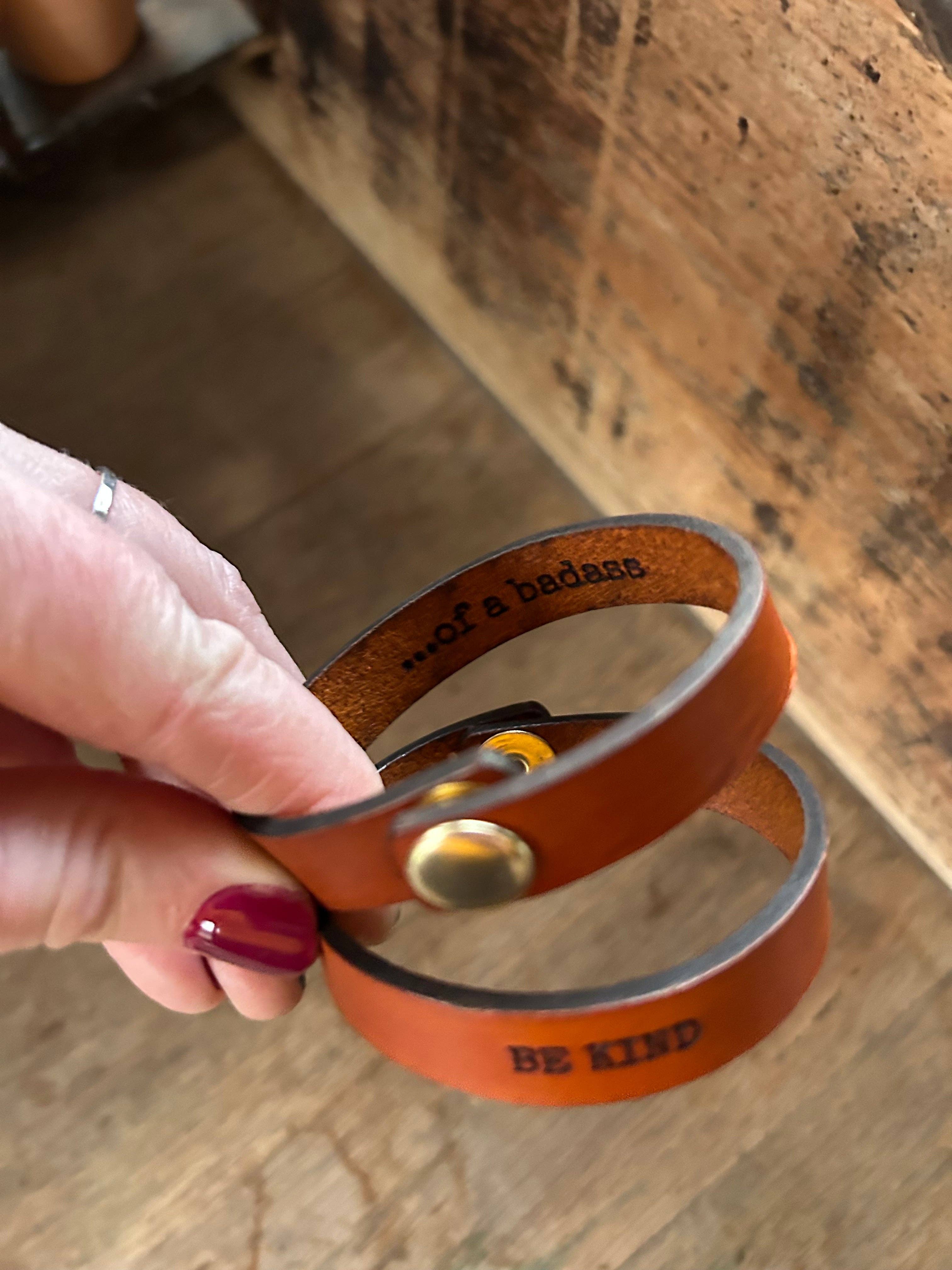 Left Grain - Wholesale Cuff Bracelet - Be Kind.....of a Badass  Friendship Bracelet1