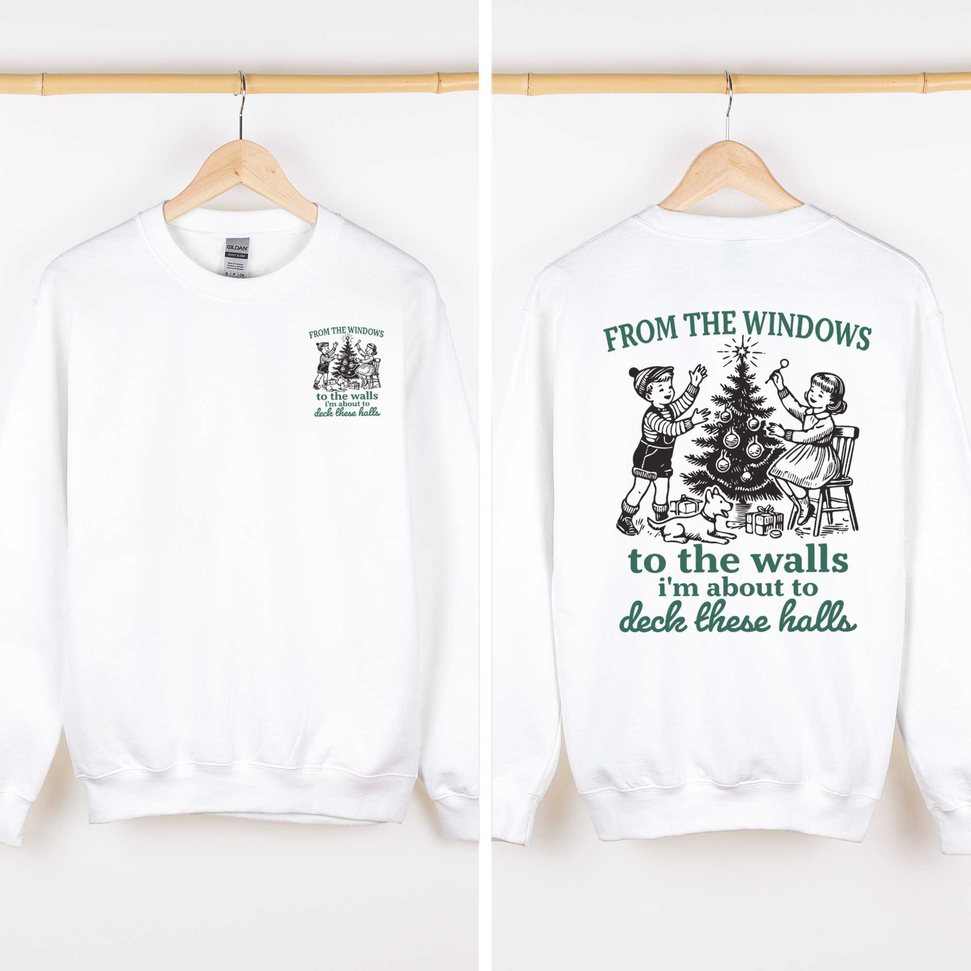 Refinery Number One LLC - Wholesale Graphic Sweatshirt - Unisex - From The Windows To The Wall, Christmas, Song, Sweatshirt1