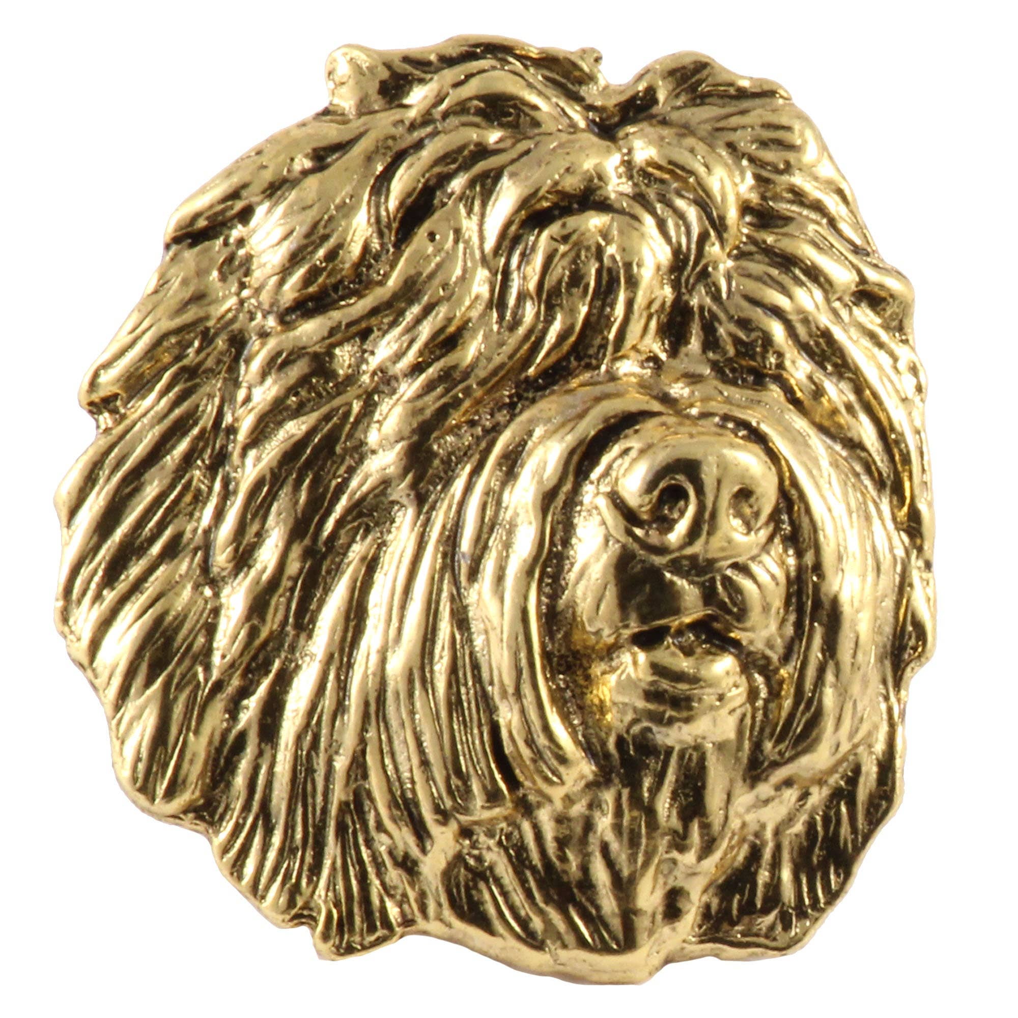 Creative Pewter Designs - Wholesale Lapel Pin/Button - Old English Sheepdog Pewter Lapel Pin or Magnet D1324