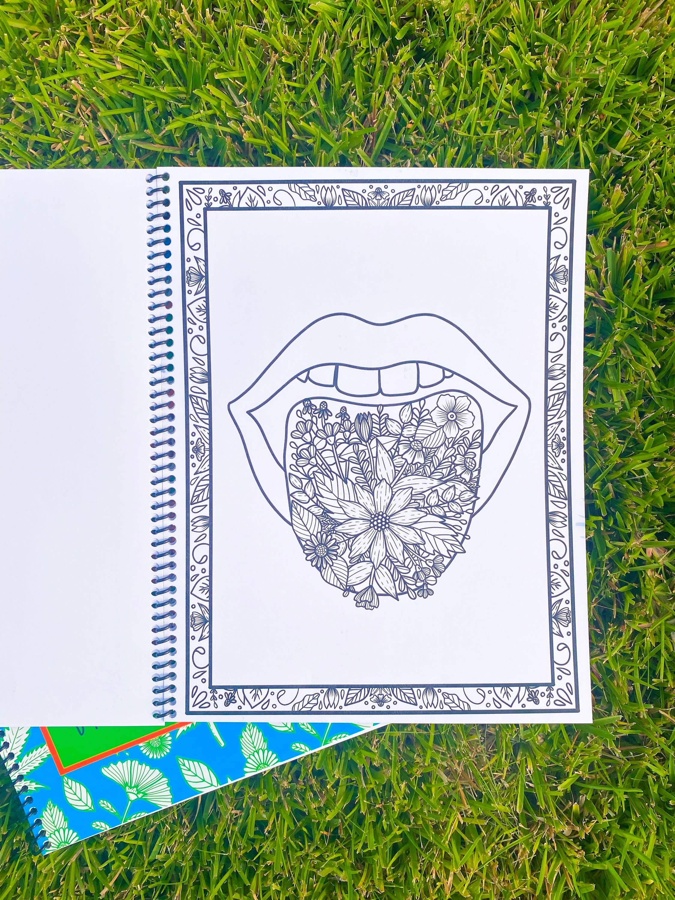 Michaela K Creations – Großhandel Mal- & Aktivitätsbuch – Erwachsene – Doobie Snacks Malbuch | 420€ Geschenk | Blumen-Malbuch2