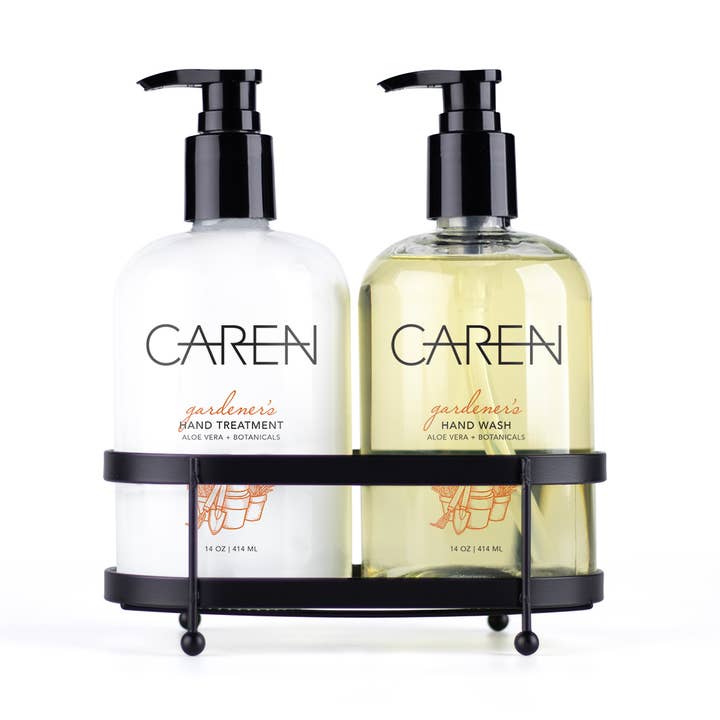 Caren Products - Wholesale Hand Soap/Wash - Gardener's Sink Set 14oz HT & HW & 4 caddies0