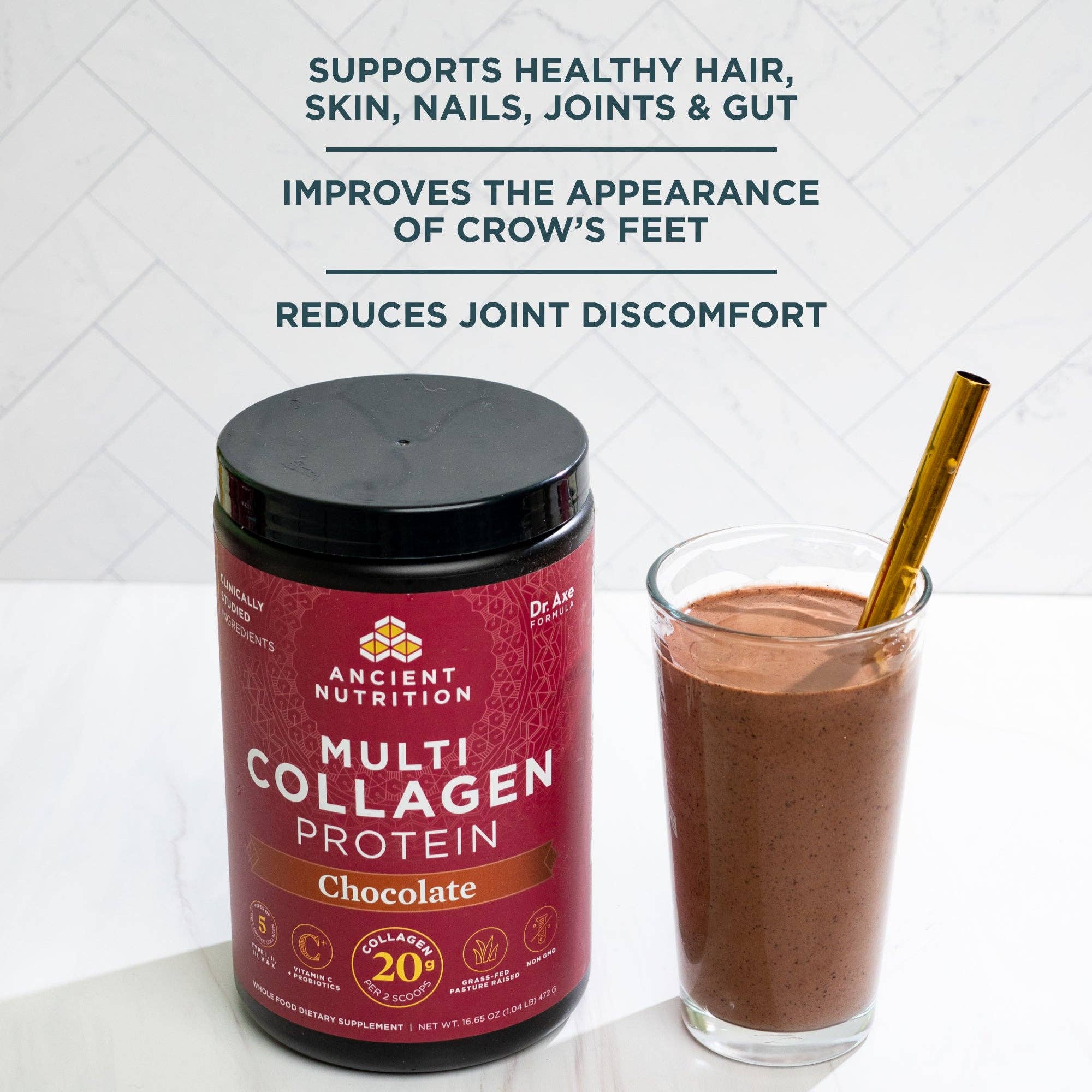 Black Multi Collagen Protein | Powder Chocolate (40 Servings) for wholesale on Faire5