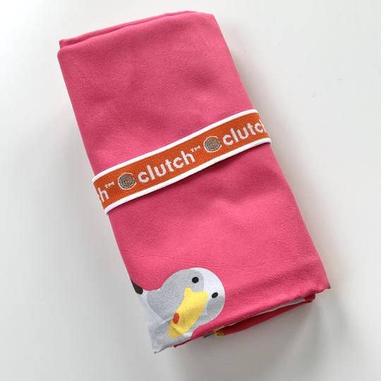 Clutch Towels - Wholesale Beach Towel - Beach Towel, Seaside, Seagull Stole My Lunch, Pink