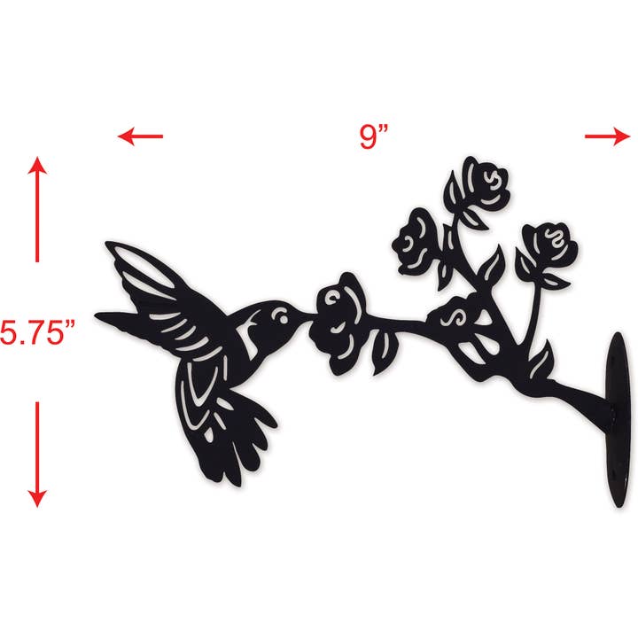 Sunset Vista Designs - Wholesale Outdoor ornament/decor - Hummingbird Fence Post 9"1