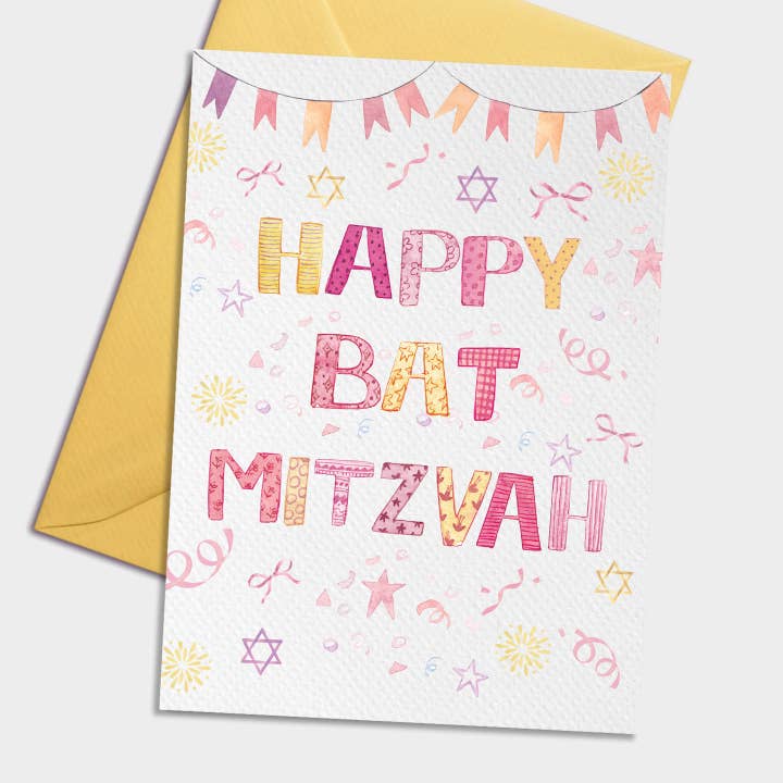 Carte de vœux de joyeux Bat Mitzvah pour la vente par Pomejoy