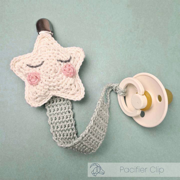 Hardicraft - Wholesale Knitting/Crochet Supplies - DIY Crochet Kit - Pacifier Clip Star2