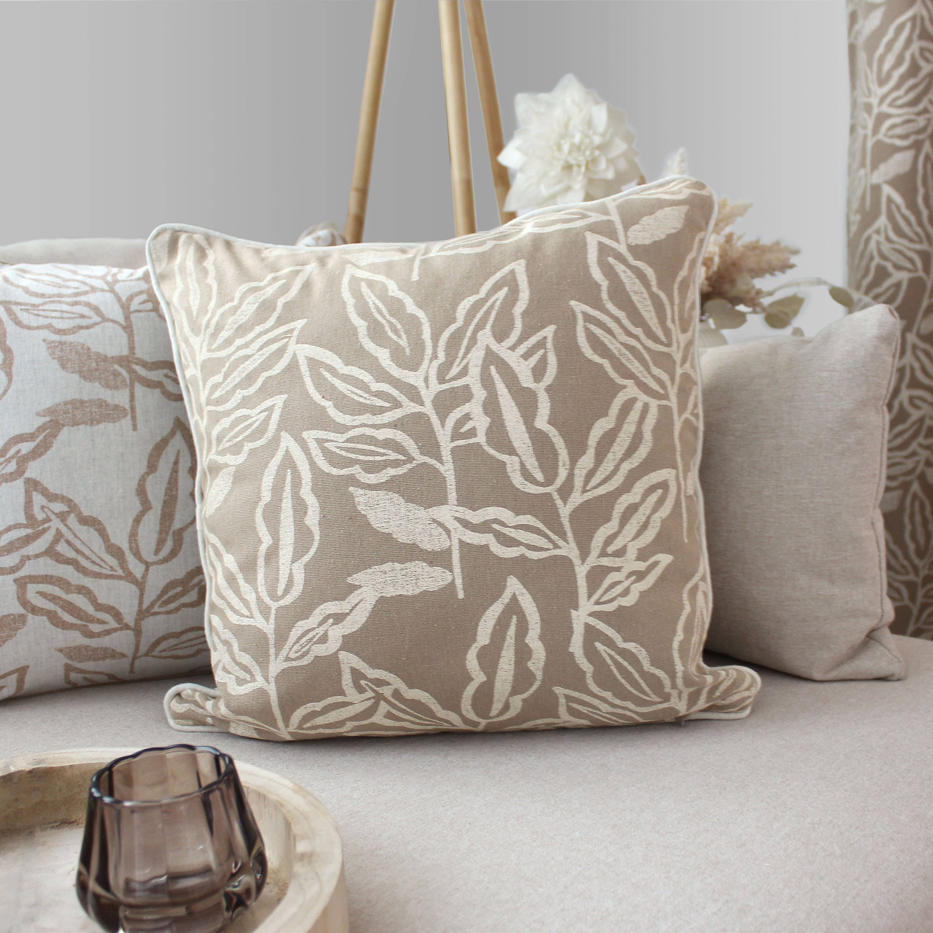 DECOSTARS - CmaDECO - Vendita all'ingrosso Cuscini per sedie - Cuscino sfoderabile, 40x40cm, motivo, cotone chambray13