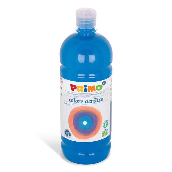 Primo 1000ml Akrylfärg - Cyan för wholesale av Kids Craft Supplies