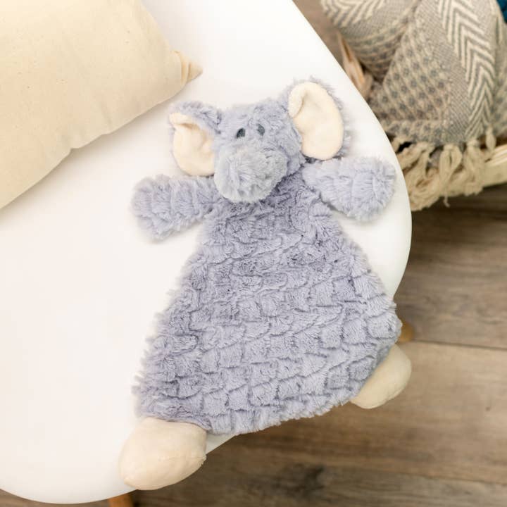 DEMDACO - Wholesale Security/Cuddle Blanket - Baby - Ellery Elephant Rattle Blankie1