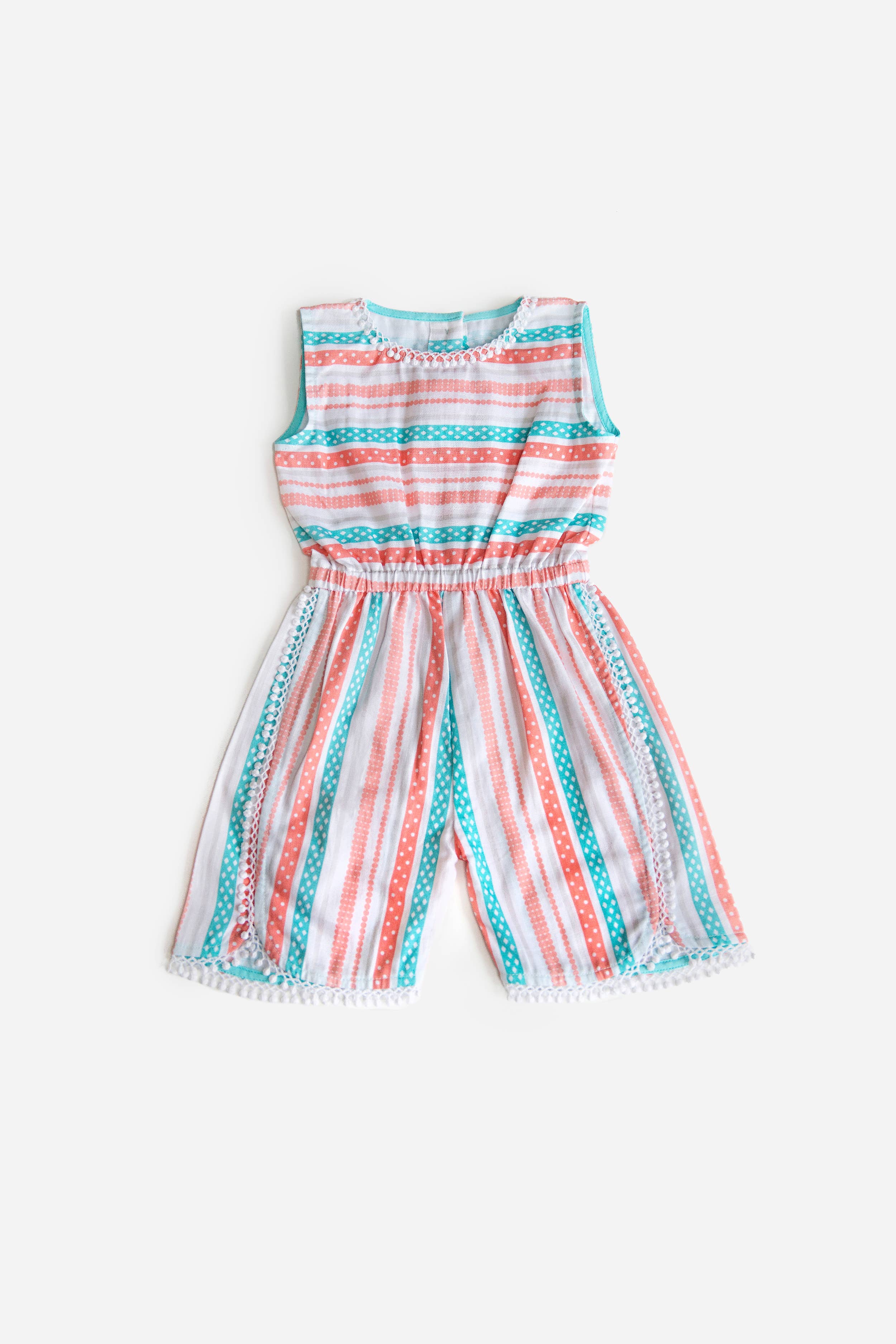 Caden and Thea - Wholesale Romper - Kids - CIRCUS STRIPE PLAYSUIT