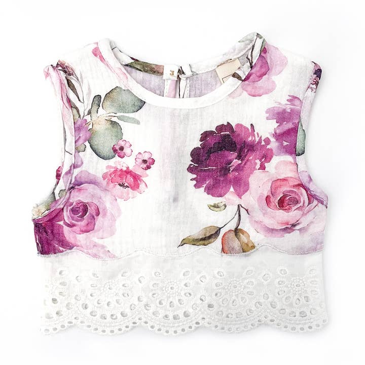 BOMULLSMUSLIN spetströja - HARPER för wholesale av With Love for Kids