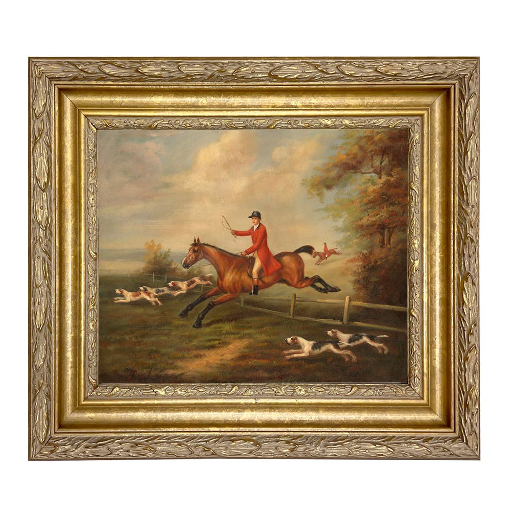 Madison Bay Co. - Historical Home Decor Reproductions - Wholesale Painting/Drawing - Fox Hunting Scene Vintage Painting Print on Canvas11