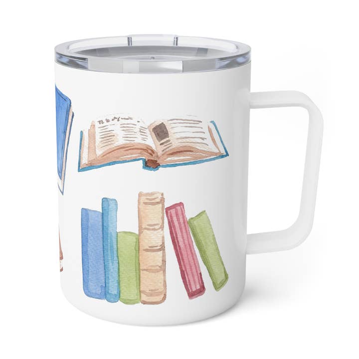 The Muddy Dog - Wholesale Insulated Mug/Tumbler - All Booked Up Insulated Travel Mug0