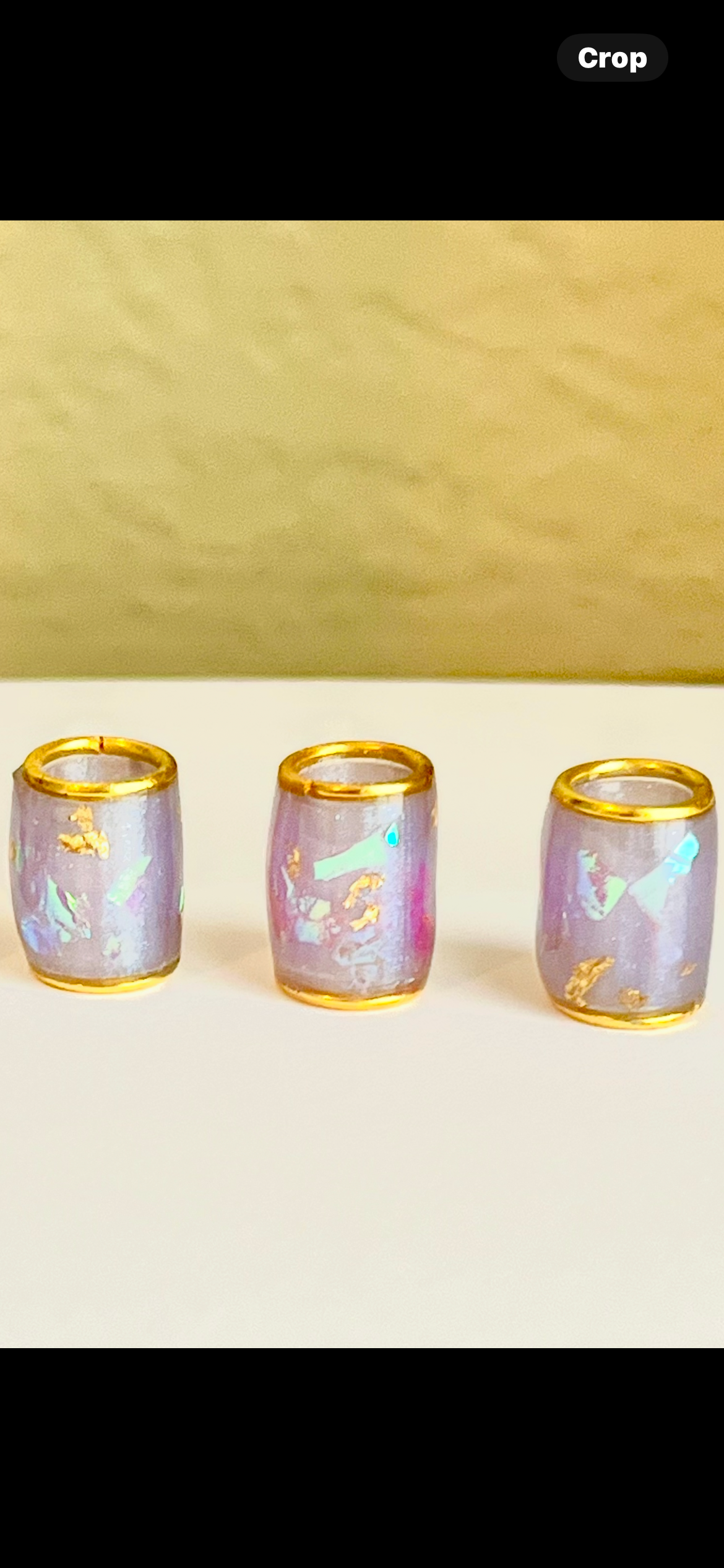 elevated loc jewelry - Wholesale Hair Accessories Set - Women's - Pink Dichroic Style Loc Bead Set of 5 4