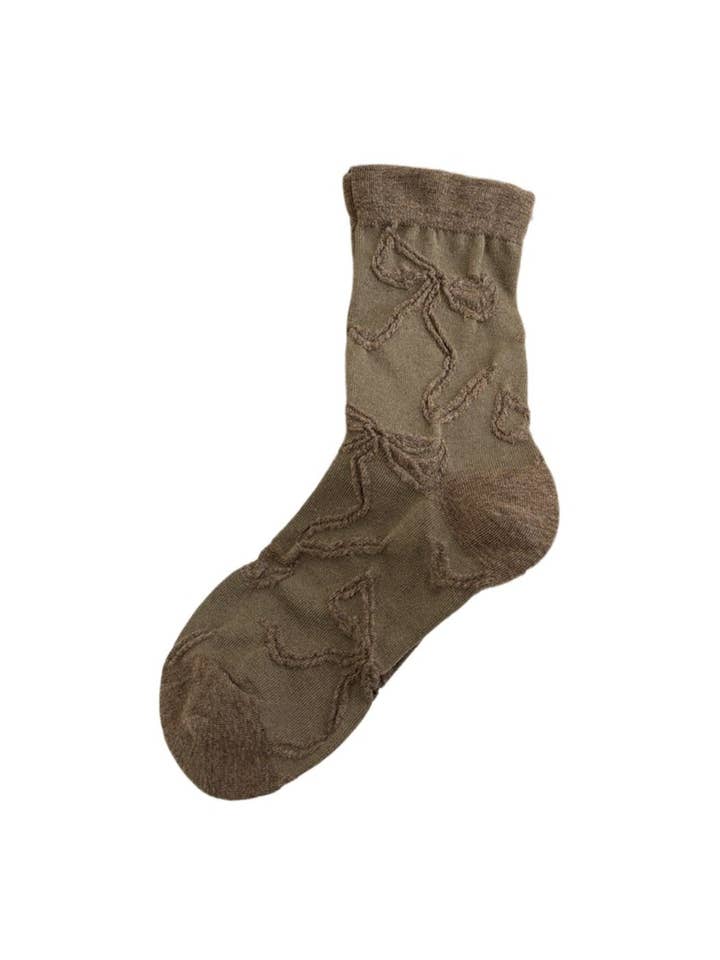 Funkyrel® Atzbranding Limited - Wholesale Socks - Women's - Rufia - Cute Mid-calf Socks with Bow Patterns13