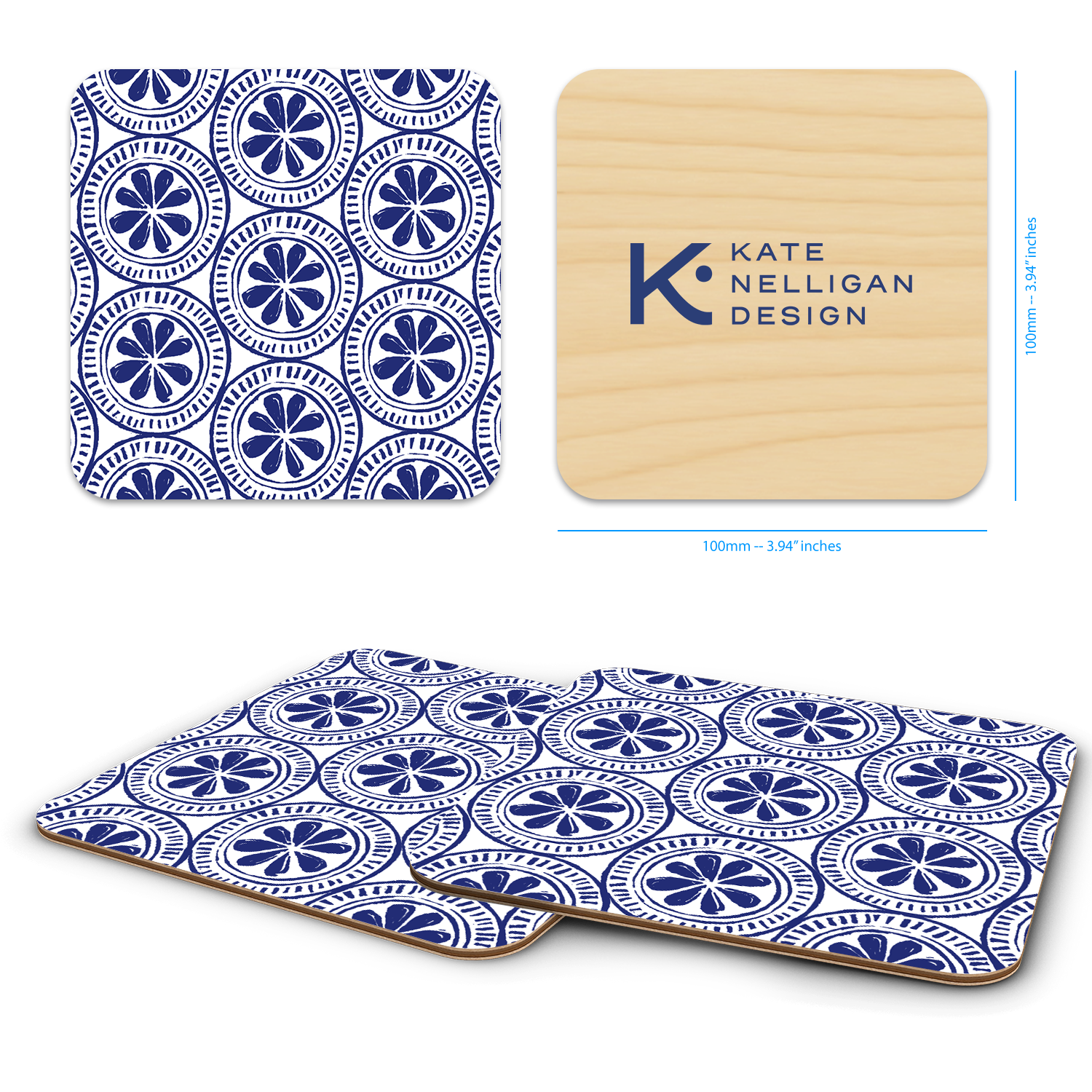 Trays4Us - Wholesale Coasters - Coastal 4"x4" Coaster Sets  By Kate Nelligan11