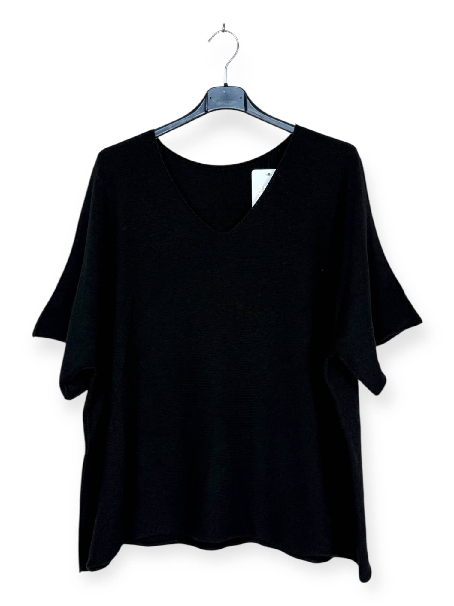 Lucky Nana - Wholesale Poncho - Women's - AH L2202 - Plus Size V-Neck Poncho Sweater39