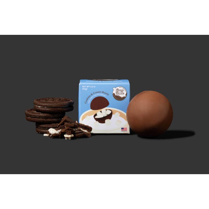 Cocoa Bombs™ – Kit/preparado de chocolate quente por atacado – 1 Pacote de Cookies e Creme de Bombas de Cacau1