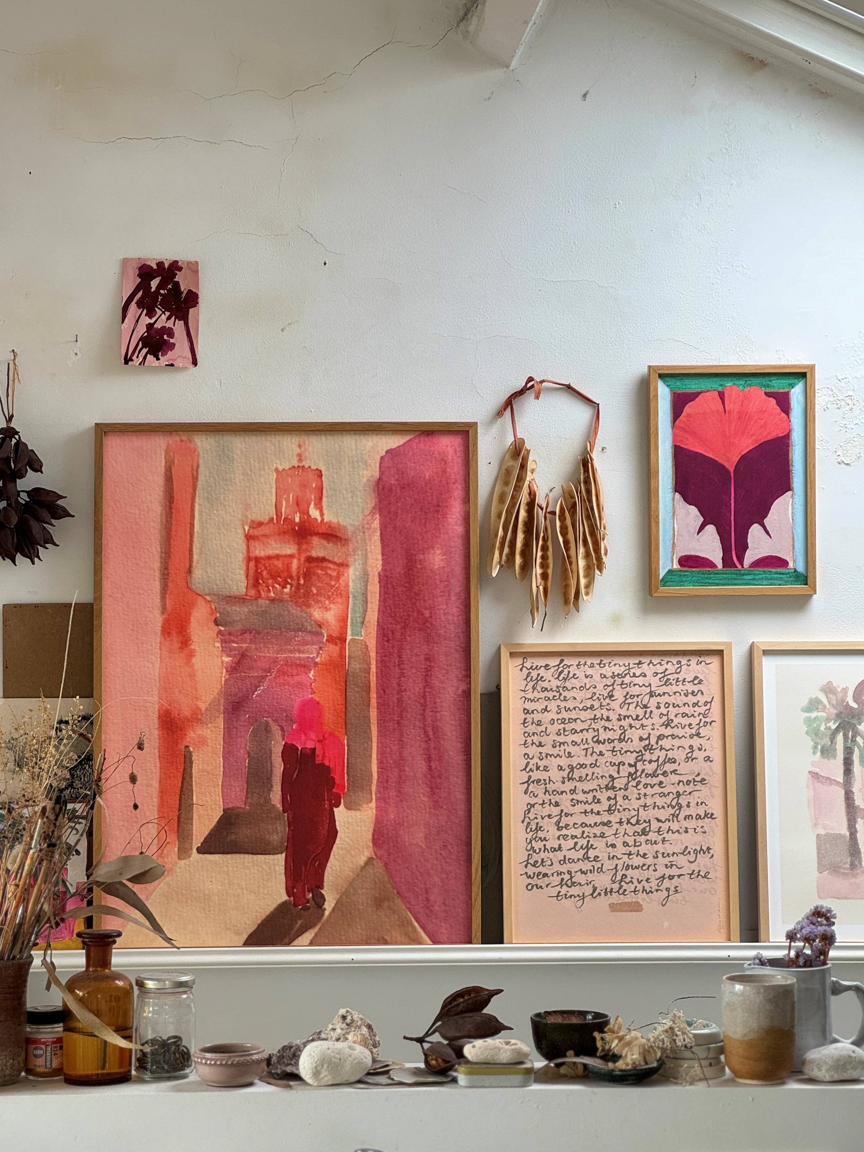 tinystories - Vente Affiche d'art - Art Print "Dans Les Rues De Marrakech"2