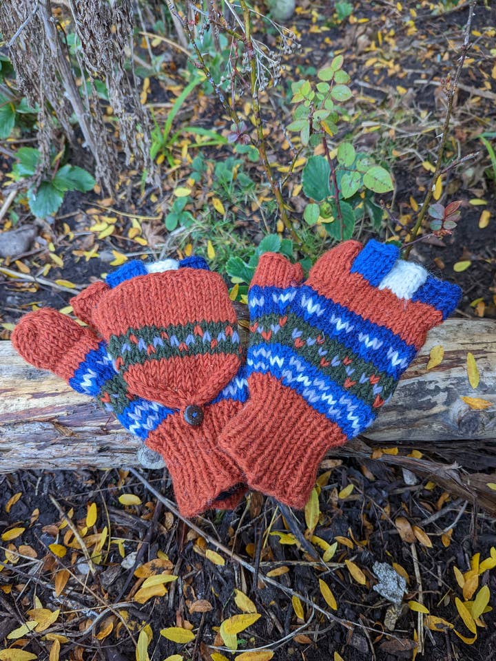 Harvest Foldover Mittens / Glove for wholesale by Cool Trade Winds