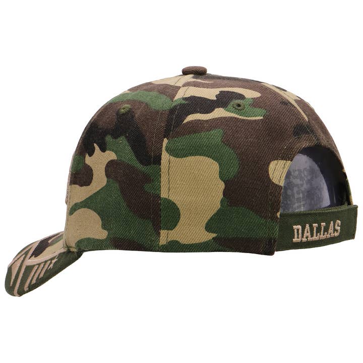 Cap Zone – Engroshandel Baseballkasket - Unisex – Dallas Logo broderet twill akryl baseballkasket2