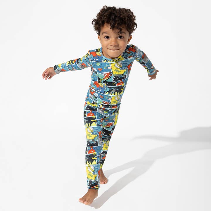 Bellabu Bear - Wholesale Sleepwear Set - Kids - Justice League Heroes Bamboo Kids Pajamas