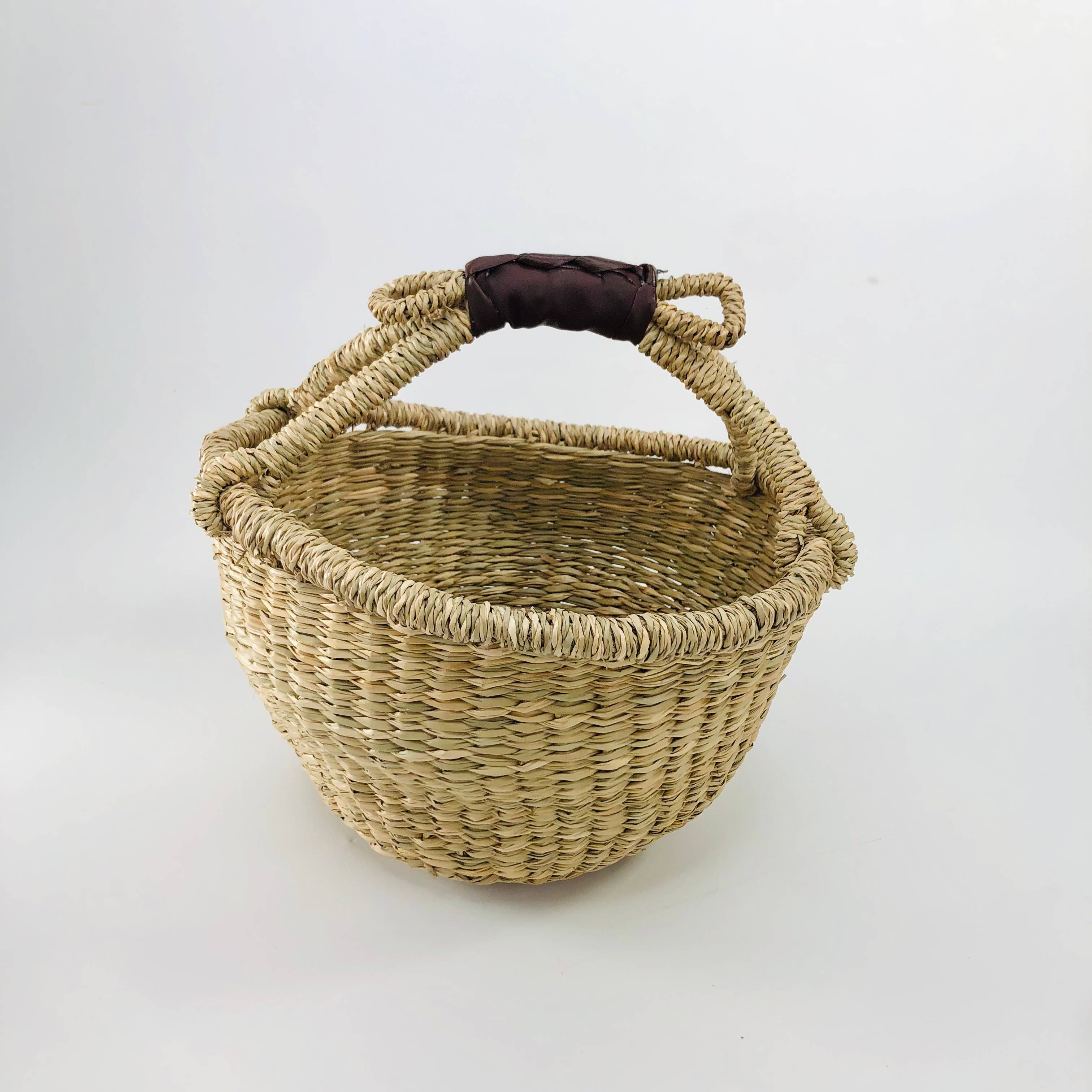 GreenWave - Wholesale Basket - Bolga handwoven natural seagrass boho basket6