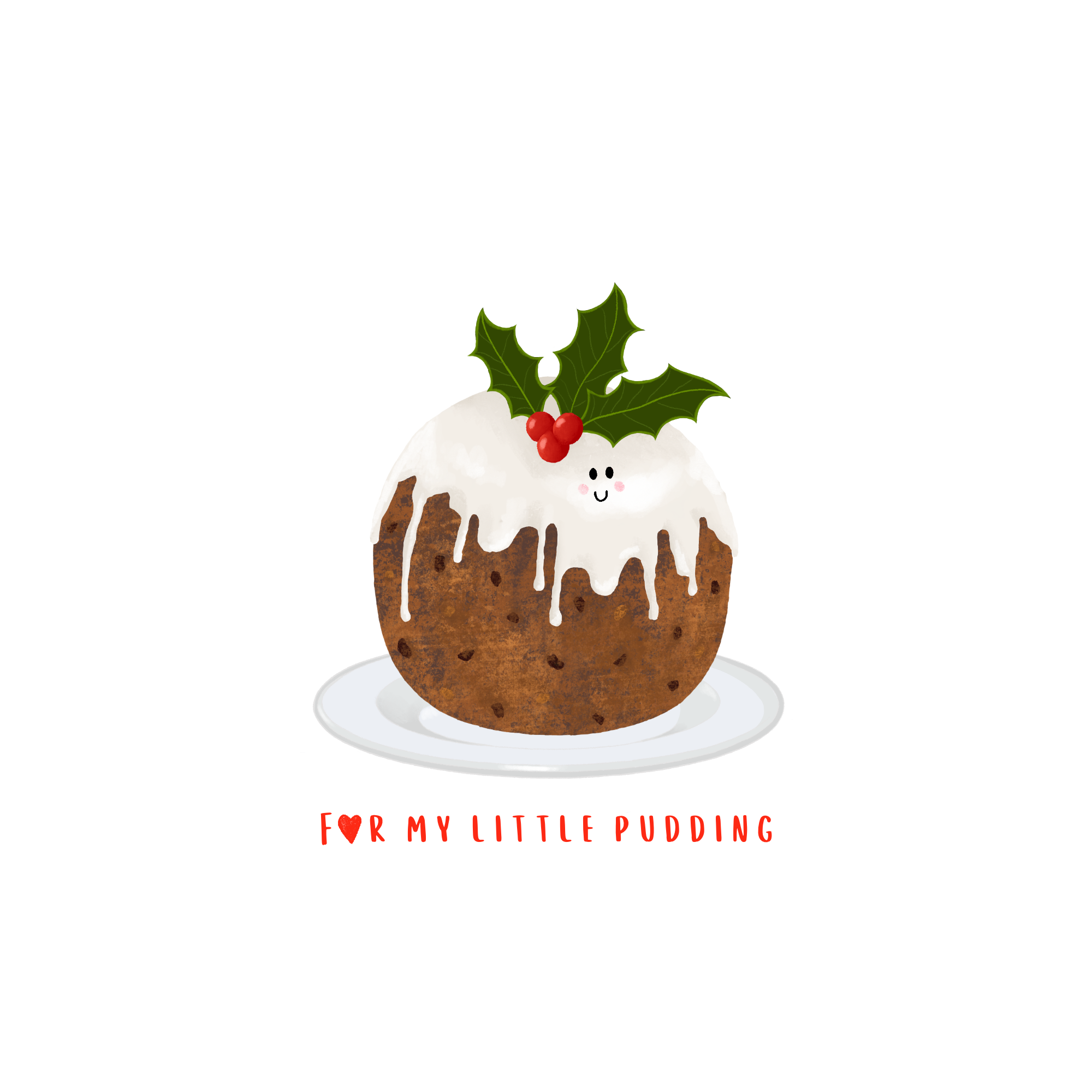 Sayers Studio – wholesale Christmas card – For my Little Pudding Greetings Card0
