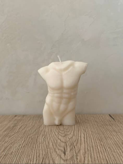 Male bust candle for wholesale by Lunelly