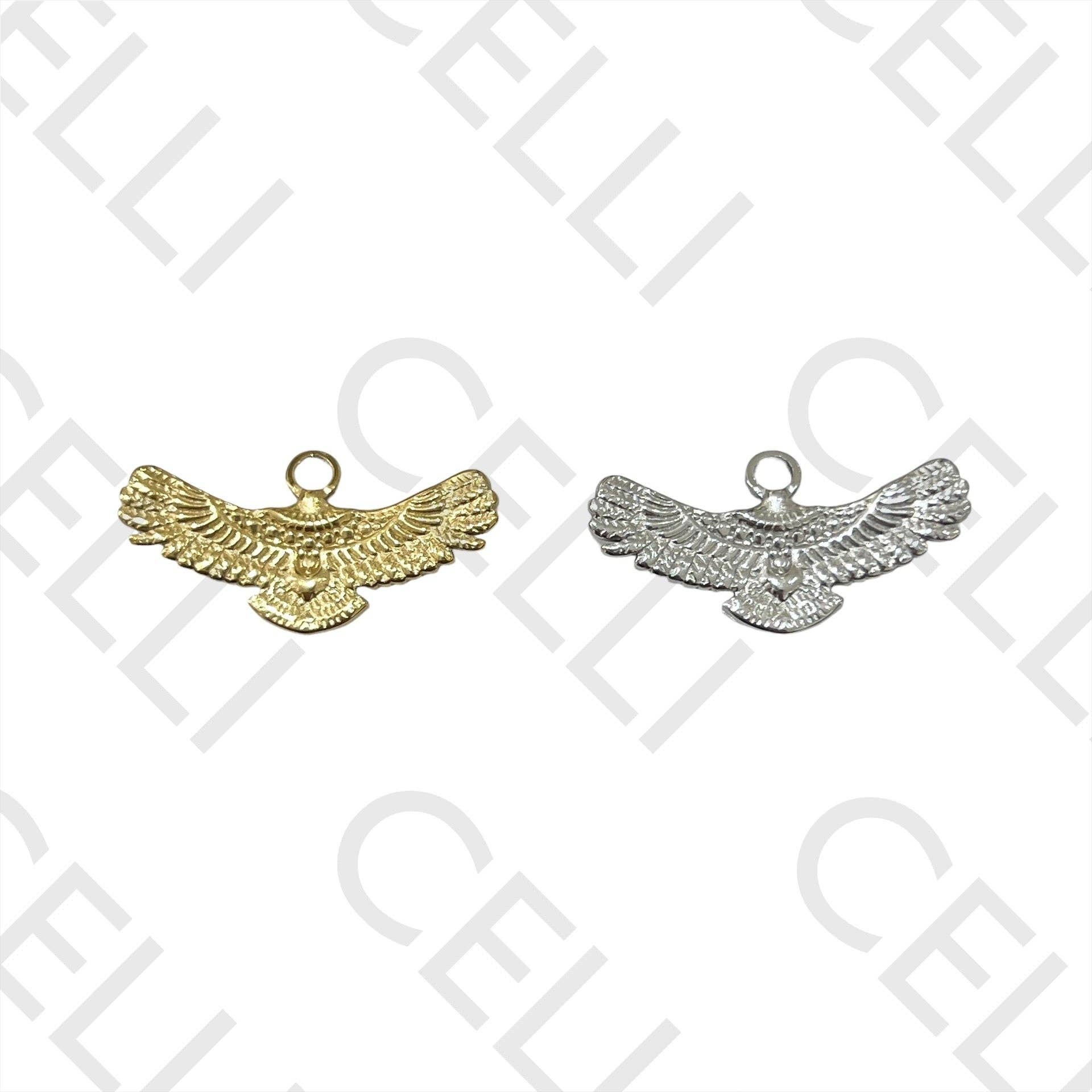 Celli Biju – wholesale Pendant/charm necklace – Steel Medal - eagle1