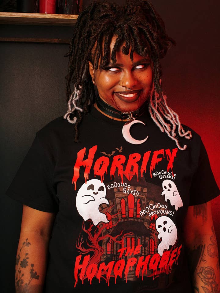 GRRRL Spells - Wholesale T-Shirt (Graphic) - Women's - Horrify The Homophobes Shirt
