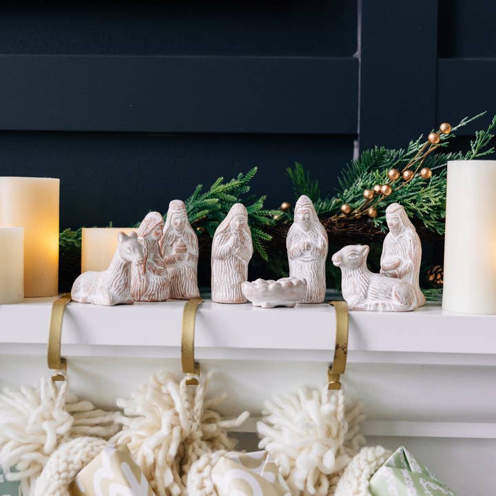 Ten Thousand Villages - Wholesale Nativity Scene Decor - * Silent Night Terracotta Nativity